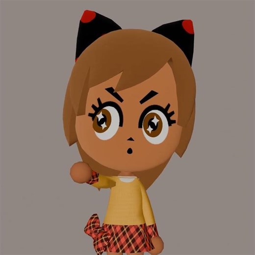 Mii Facial Animation Practice - (Eve Expressions) #Mii #Blender