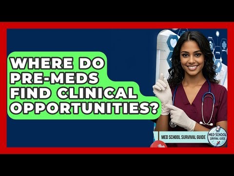 Where Do Pre-meds Find Clinical Opportunities? - Med School Survival Guide