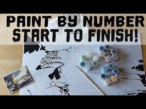 Paint & Chat! Paint By Number- Eagle Hunter by Dimensions Paint Works.