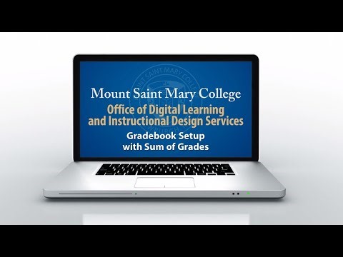 Gradebook Setup with Sum of Grades
