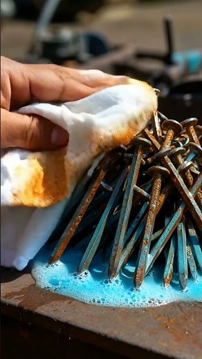 “Extremely Rusty Nails Restoration | Satisfying Rust Cleaning ASMR”