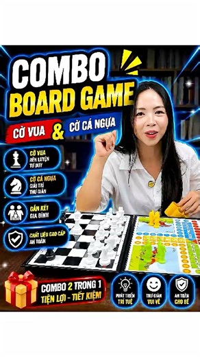 Combo cờ vua và cờ cá ngựa # #chess # #covua #boardgames
