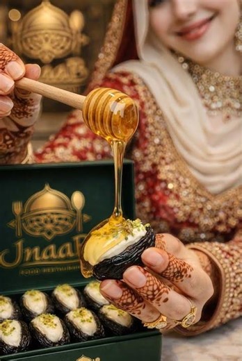 Most Expensive Ajwa Dates with Malai | Premium Ajwa & Honey by Jnaab Food #love #shorts #health