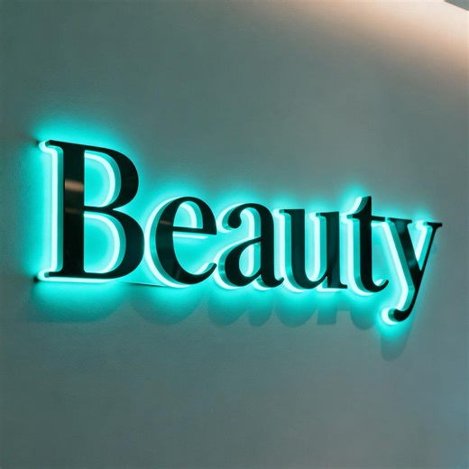 Custom 3D Backlit Metal Logo Sign – LED Business Sign - Etsy