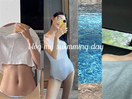 Vlog周末游泳记，忍不住化身一条固执的人鱼