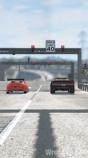 The Fast and the Furious (Train Scene) - Beamng drive #Shorts
