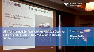 USV (Unmanned Surface Vehicle) RSV Sea Observer deploying...