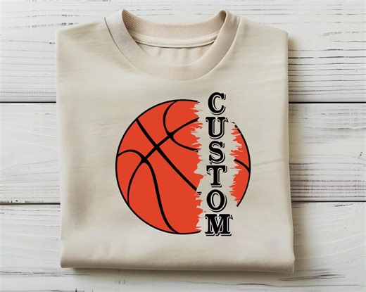Personalized Basketball Name DTF Transfer: Custom Basketball Name Ready to Press, Heat Transfer - Etsy
