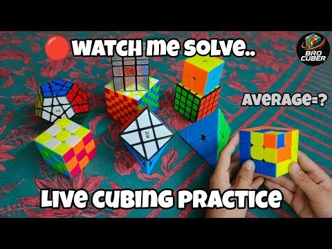 Watch Me Solve | Live Cube Practice Session 🔴|BRO CUBER| #cubing