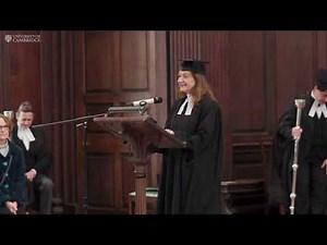 Cambridge University's 1st October address at Senate House 2025
