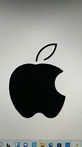 Make Apple Logo in Python | Apple Logo | Logo Design #shorts #apple #logo #youtubeshorts #trending