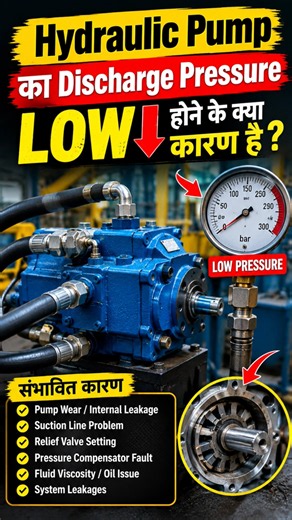 Hydraulic Pump Discharge Pressure Low Reasons how to Troubleshoot #hydraulicpumps