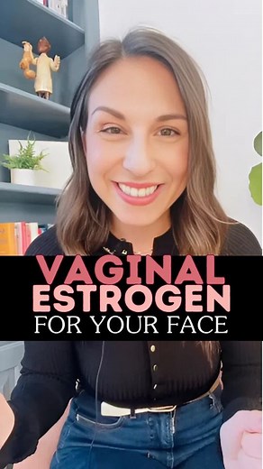 Heather Hirsch MD | Perimenopause & Middle-Life Expert on Instagram: "Can you really use vaginal estrogen on your face? . Vaginal estrogen isn’t just for down there. Applying a tiny amount can help boost hydration, collagen production, and skin elasticity, giving us that natural glow many of us miss. And the best part? You might have some in your bathroom right now. . However, please know that vaginal estrogen is NOT FDA-approved for the face, nor is there any estrogen product that is FDA approv