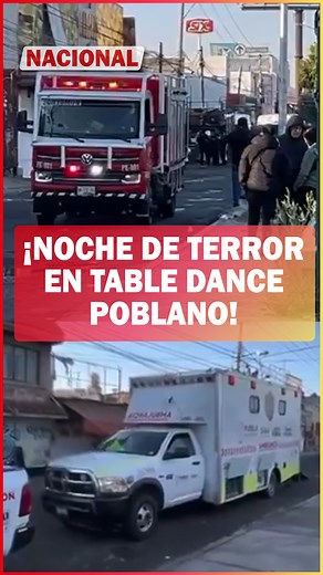 Noche de terror en table dance poblano 🔥😔 Cinco personas murieron tras el ataque e incendio de un centro nocturno en Puebla, donde un comando disparó e incendió el lugar, dejando 14 víctimas totales. Nueve sobrevivieron con quemaduras de diversa gravedad. Autoridades investigan narcomenudeo o cobro de piso y reportan avances importantes sobre los responsables. Para El Salmantino y La Neta del Bajío, Humberto León. #Puebla #Violencia #Seguridad #AtaqueArmado #Incendio #Justicia #HechosDeImpacto