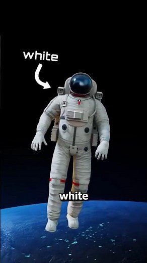 The Real Reason Astronaut Suits Are White & Yellow #usa #aviation #science