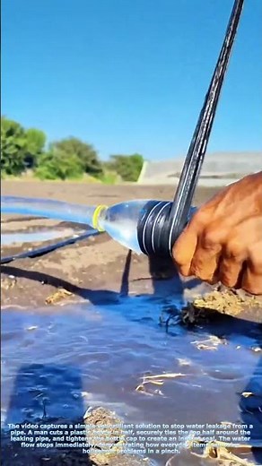 DIY Plumbing Hack: How a Plastic Bottle Can Fix Your Leaky Pipe