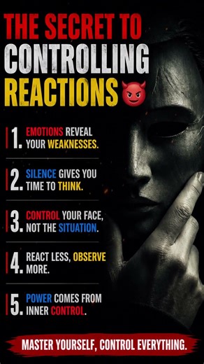 The secret To Controlling Reactions #psychology #darkpsychology #shorts #selfimpreovement