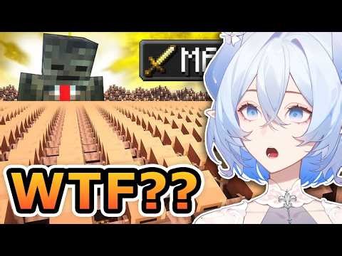 Watching The Most UNHINGED Minecraft video | 1,000,000 Villager MANHUNT | GROX First Time Reaction