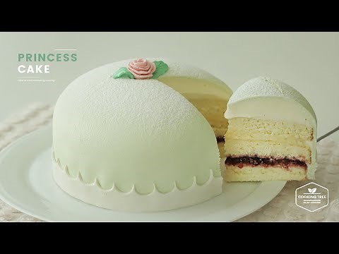프린세스 케이크 만들기💖 : Swedish Princess Cake Recipe : プリンセスケーキ | Cooking tree