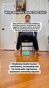 Why seniors must do? A strong core/hip system prevents excessive spinal load, improves posture, and enhances overall physical performance by linking upper and lower body movements. #reels #physicaltherapy #senior #everyone #fblifestyle #exercise | Doc H.