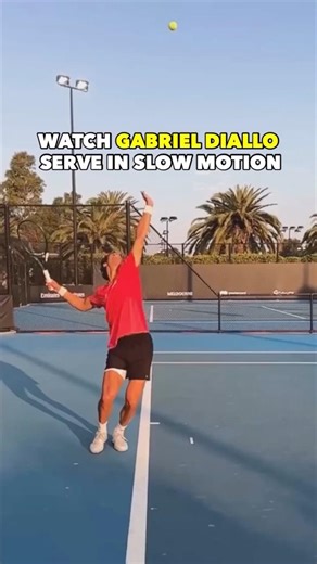 WATCH GABRIEL DIALLO SERVE IN SLOW MOTION #tennis #shorts