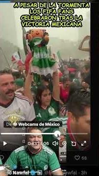 Tormenton no detuvo a la hinchada mexicana tras el triunfo vs Chequia