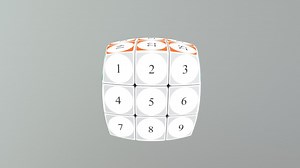 Number Cube - 3D model by V-CUBES