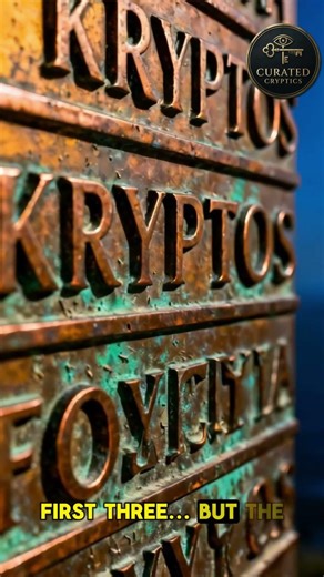 The Secret Message the CIA Can’t Even Read 🕵️‍♂️🔐 #shorts #kryptos #cia #curatedcryptics