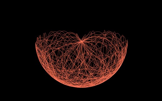 【助眠向】混沌系统-双摆轨迹python演示｜5分钟放松减压｜manim动画｜微踩点｜SciBasic