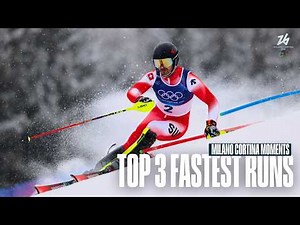 Top 3 Fastest Men's Slalom Runs ⛷️💨 | Alpine Skiing | Milano Cortina Moments