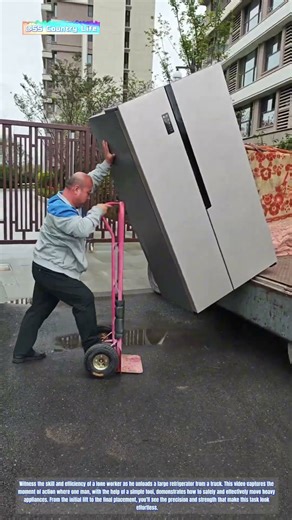 Moving Mastery: The Solo Art of Unloading a Fridge