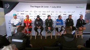 ✔ Exhausted 😖 ✔ Emotional 😂 ✔ Proud 💪 Straight from the boat, to the world's media 🎥Here's the final, end-of-race Volvo Ocean Race Skippers' Press Conference in Volvo Ocean Race Den Haag in 114 seconds 👇 | The Ocean Race