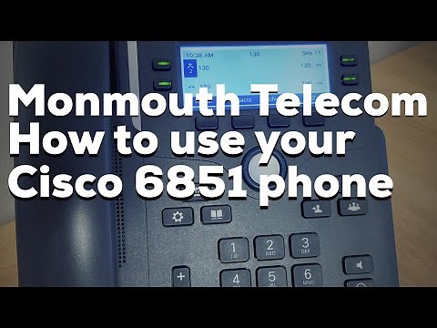 Monmouth Telecom: How to use your Cisco 6851 phone