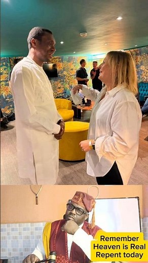 WEMBLEY CONNECT: Pst Nathaniel Bassey and Pst Darlene connecting at Altar program in UK
