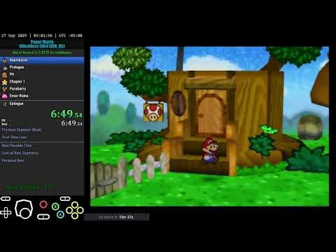 Paper Mario - Glitchless (N64 EMU, US) Speedrun in 4h 48m 30s