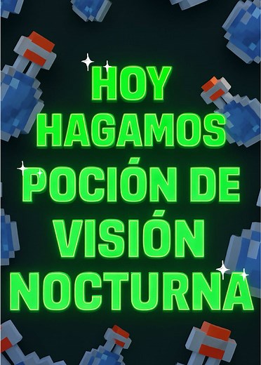 Cómo hacer poción de visión nocturna en Minecraft
