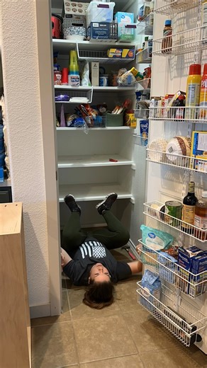 94K views · 1.5K reactions | So ready for this pantry to be more functional! It’s only 3ft wide and 4ft deep with 2ft shelves and things just get lost in here! | Life Is What You Make It | Facebook