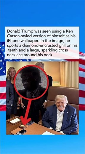 Trump's Bling iPhone Wallpaper 💎