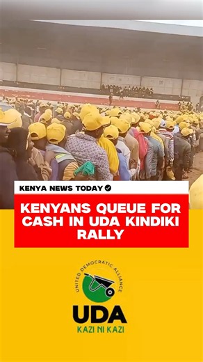 Kenyans Queue for Cash at Kindiki’s UDA Rally in Kinoru #kenyanewstoday #kenyapolitics #kindiki