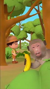 ¡MONO robando mi PLÁTANO! 🍌🐒 | Bromas para niños | Leo, El Explorador | Animación #shorts