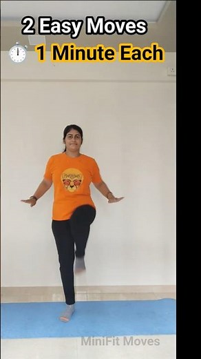 2 Easy Moves | 1 Minute Each | Quick Full Body Workout 💪 #Shorts