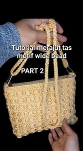 13K views · 202 reactions | TUTOR merajut tas motif Wide Bead PART 2 | Elly Elsi | Facebook