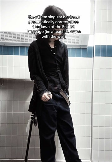 Facts don’t care about your feelings. Thanks for the free block list regardless. Nonbinary teacher fit today is p boring. #cripple#punk#nonbinary#teacherfit#fypシ