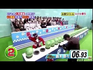 吉田沙保里のスイカ割り