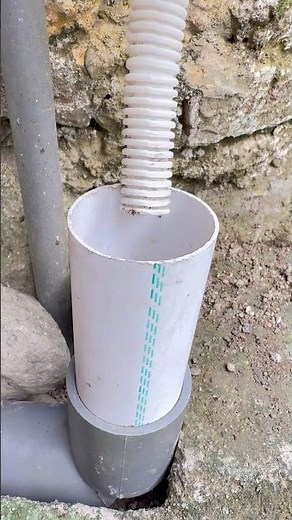 Great plumbing tip! Easy way to connect a washing machine hose to a large drain pipe? #diy #ideas