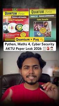 AKTU Python, Maths 4 & Cyber Security | One shot , Most Important Questions + PYQ 📚✅ #aktu