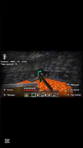 the most efficient way to get Obsidian 😅😜 #minecraft