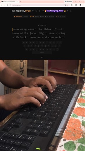If you try, everything is easy; otherwise, nothing is easy. #94wpm #fasttyping #raushantypingmaster