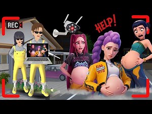 YUTA MIO PANIC CCTV Records PREGNANT RUMI MIRA ZOEY KPOP DEMON HUNTER 🔥😱 | SAKURA SCHOOL SIMULATOR