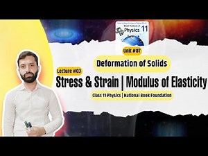Stress and Strain | Modulus of Elasticity | Class 11 Physics | NBF 2024 | Lecture 3